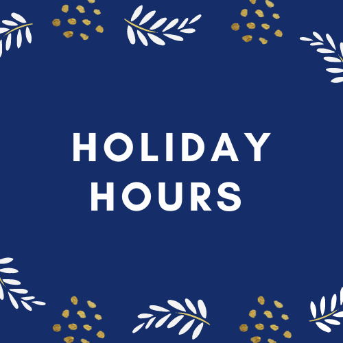 Holiday Hours