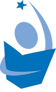 Blue Figure Icon with the Lake Travis Logo Mark